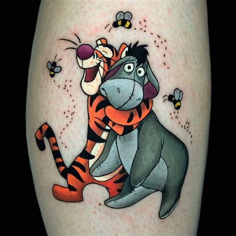 Get-Inked with Adorable Tigger and Eeyore Tattoos!